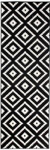 Kusový koberec Remund černý atyp 120x400cm