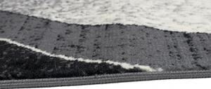 Kusový koberec PP Mel tmavě šedý atyp 70x150cm