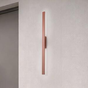 Nowodvorski Lighting LED nástěnné světlo Demi M, cihlově červené, hliník, výška 100 cm, IP54, Červená, Hliník