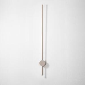 Nowodvorski Lighting LED nástěnné světlo Orla M, pískové, hliník, výška 97 cm, Krémová / jantar, Hliník