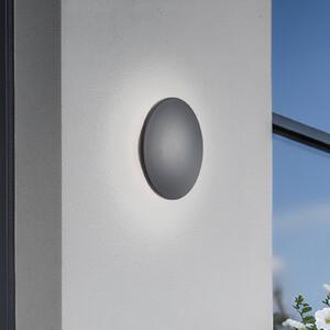 Nowodvorski Lighting LED nástěnné světlo Aria M, černé, hliník, Ø 18 cm, Černá, Hliník