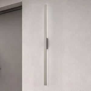 Nowodvorski Lighting LED nástěnné světlo Demi L, pískové, hliník, výška 144 cm, IP54, Krémová / jantar, Hliník