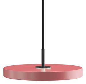 Umage 2432+4175 Asteria mini, závěsné svítidlo růžová/černá, LED 14W, 3000K průměr 31cm