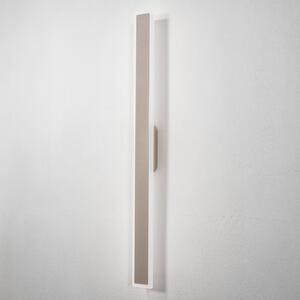 Nowodvorski Lighting LED nástěnné světlo Isla, pískové, hliník, výška 100 cm, IP54, Krémová / jantar, Hliník