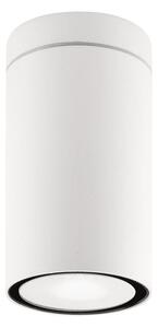 Nova Luce Venkovní stropní svítidlo CERISE tmavě šedý hliník a skleněný difuzor GU10 1x7W IP54 Barva: Bílá
