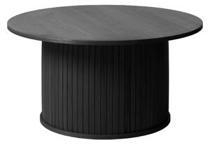 Černý kulatý konferenční stolek ø 90 cm Nola – Unique Furniture