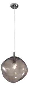 Metal lux 274.525.18 Saxa, závěsé svítidlo z kouřového skla, 1xE27, průměr 25cm