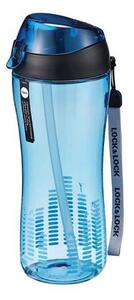 Lock&Lock Láhev na pití s brčkem 550ml modrá