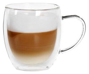 Toro Skleněný hrnek Latte Macchiato dvojité borosilikátové sklo 400ml