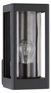 NV 9060192 Venkovní nástěnné svítidlo FIGO tmavě šedý hliník a čiré sklo E27 1x12W 220-240V bez žárovky IP54 - NOVA LUCE