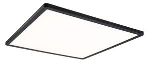 Paulmann 71002 Atria Shine, černé stropní LED svítidlo s korónou, 22W LED 3000K tříkrokové stmívání, 42x42cm