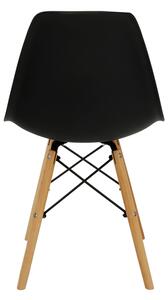 TEMPO Židle, černá/buk, CINKLA 3 NEW