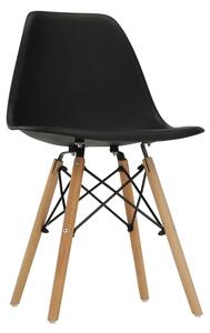 TEMPO Židle, černá/buk, CINKLA 3 NEW
