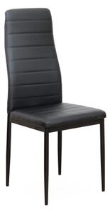 TEMPO Židle, ekokůže černá / kov černá, COLETA NOVA