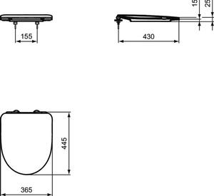 Ideal Standard i.Life A WC sedátko soft-close uni T467601