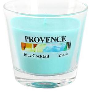 Provence Vonná svíčka ve skle 35 hodin Blue Cocktail