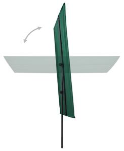 Zahradní slunečník Laoses s hliníkovou tyčí - 2x1,5 m | zelený