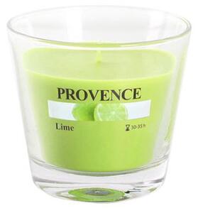 Provence Vonná svíčka ve skle 35 hodin limetka
