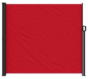 Zatahovací boční markýza červená 180 x 600 cm