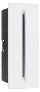 NOVA LUCE venkovní zapuštěné svítidlo do zdi AIZEN bílý hliník a čiré sklo LED 3W 3000K 600mA 100-240V 148st. IP54 9026120