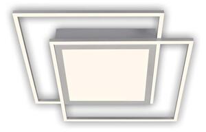Brilo - LED Stropní svítidlo 2xLED/16W/230V + LED/19W 51,5x51,5 cm matný chrom