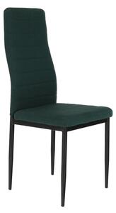 TEMPO Židle, smaragdová látka / černý kov, COLETA NOVA