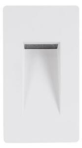 NOVA LUCE venkovní zapuštěné svítidlo do zdi COVE matný bílý litý hliník a skleněný difuzor LED 1.5W 3000K 200-240V 120st. IP54 9083021