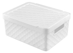 Heidrun Plastový košík s víkem 36x27x14cm MIX barev