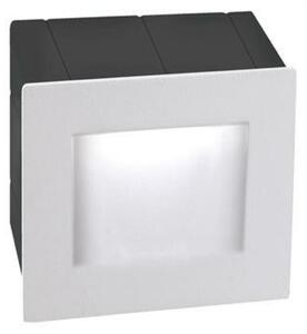 NOVA LUCE venkovní zapuštěné svítidlo do zdi KRYPTON bílý hliník LED 3W 3000K 220-240V 15st. IP54 727001