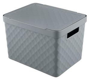 Heidrun Plastový košík s víkem 36x27x23cm MIX barev
