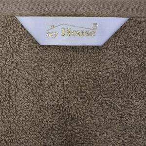 Hnědý bavlněný ručník 50x100 cm Darwin – My House