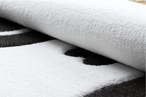 Dětský kusový koberec Panda bílý kruh 140cm