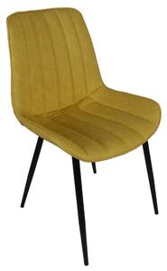 Židle, žlutá / černá, Hazal, kov, barva: žlutá