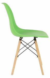 Židle, zelená / buk, CINKLA 3 NEW
