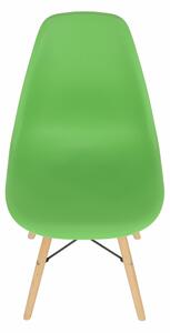 TEMPO Židle, zelená / buk, CINKLA 3 NEW