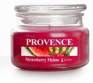 Provence Vonná svíčka ve skle 45 hodin jahoda a meloun
