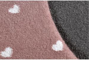 Dětský kusový koberec Plaměňák růžový 80x150cm