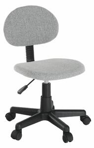 Dětská kancelářská židle, černá / šedá, SALIM