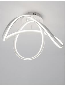 Nova Luce Stropní svítidlo TRUNO bílá hliník a akryl LED 60W 3000K stmívatelné