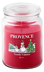 Provence Vonná svíčka ve skle 95 hodin vánoční sněhulák