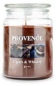 Provence Vonná svíčka ve skle 95 hodin cigars&whiskey