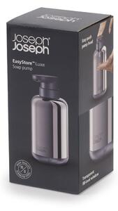 Dávkovač mýdla z nerezové oceli v leskle stříbrné barvě 300 ml EasyStore Luxe – Joseph Joseph
