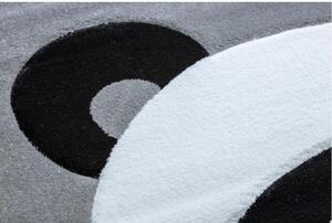 Dětský kusový koberec Panda šedý 80x150cm