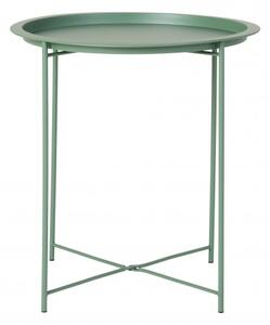 House Nordic Odkládací stolek BASTIA HOUSE NORDIC ø46,8 cm, kov zelený 2101340