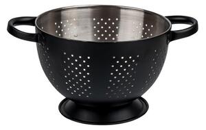 Toro Nerezový cedník s podstavcem a uchy 22cm černý