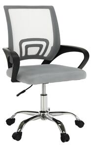 Kancelářská židle, šedohnědá TAUPE / černá, DEX 2 NEW