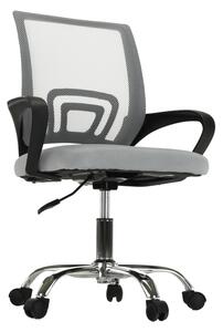 Kancelářská židle DEX 2 NEW látka a síťovina šedo-hnědá