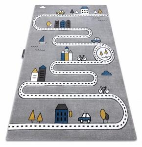 Dětský kusový koberec Ulice šedý 120x170cm