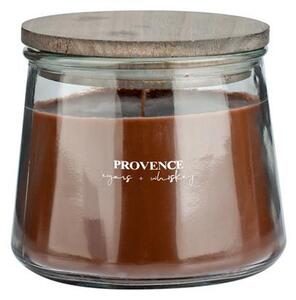 Provence Vonná svíčka ve skle dřevěný knot 28 hodin cigars&whisky