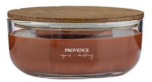 Provence Vonná svíčka ve skle dřevěný knot 24 hodin cigars&whisky